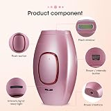 TOPEV IPL Hair Remover, 500,000 Flashes, 5 Energy Levels, Rose Gold view 2