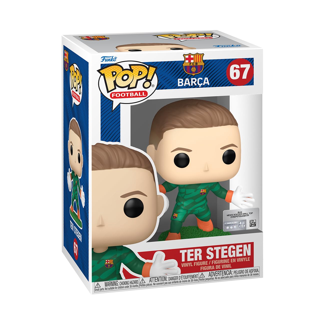 Funko POP! Football: Barcelona FC - Ter Stegen - Collectable Vinyl Figure - Gift Idea - Official Merchandise - Toys For Kids & Adults - Model Figure for Collectors and Display
