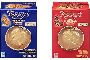 YUMDELISH Terry's Milk And Dark Chocolate Oranges 2 Pack - One of Each (5.53 Oz Each)