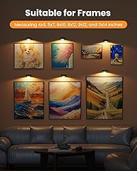 Picture Lights for Wall,Wireless 2000mAh