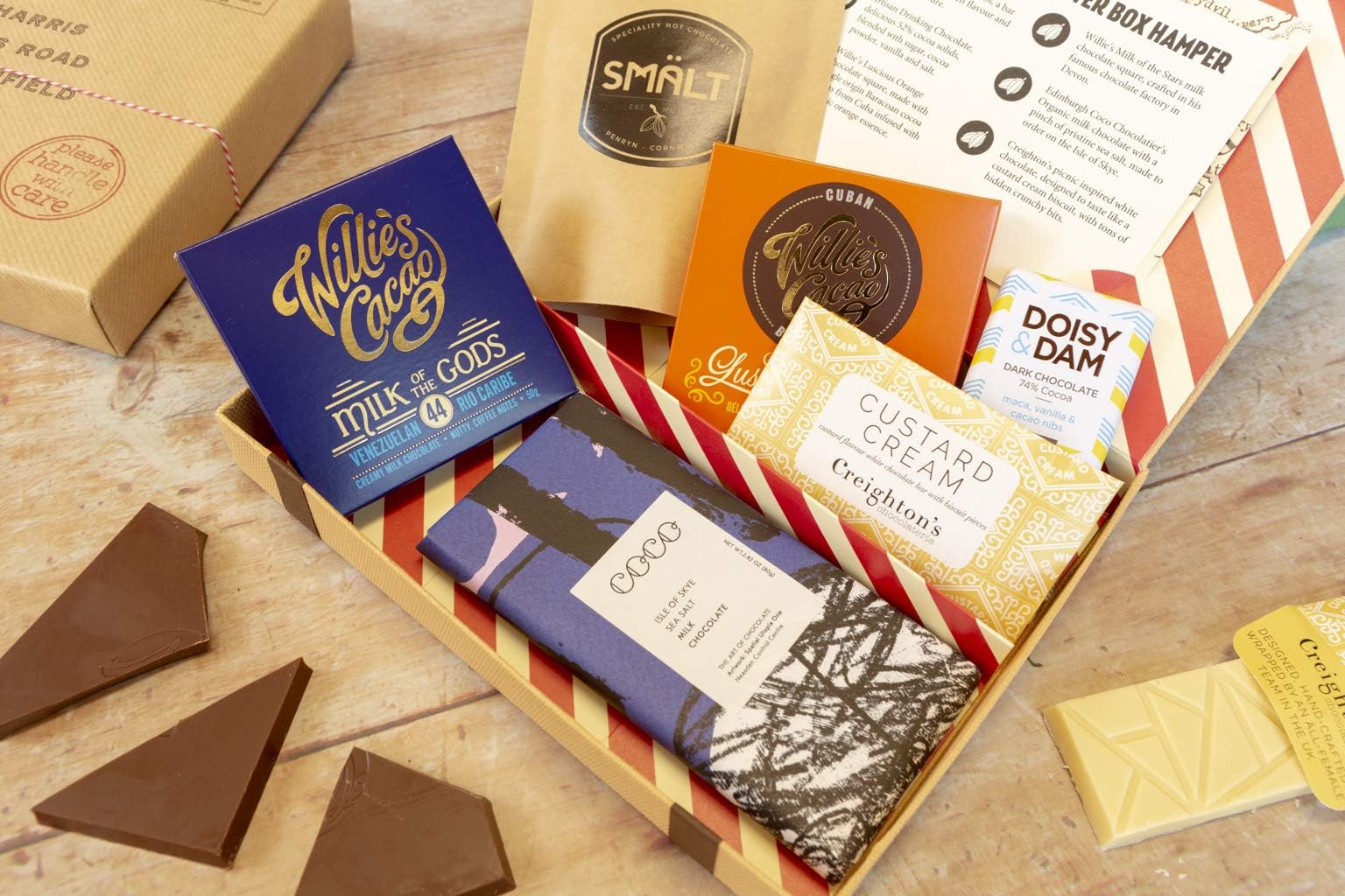 Chocolate Lovers Letter Box Hamper - Ideal Gift for Friends & Family who Have a Weakness for Quality Chocolate - All British Produce - Hassle Free, Simple delivery Through The Letter Box