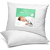 Celeep Baby Pillow Set [2-Pack] - 13 x 18 Inches Organic Toddler Bedding Small Pillow - Baby Pillow with 100% Natural Cotton 