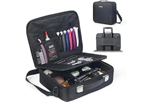 Luxtude Large Barber Case, Barber Bags for Clippers and Supplies, Travel Hair Clipper and Trimmer Case, Barbers Accessories for Wahl 5Star/Hatteker/Oneisal/Andis Grooming Kits, Christmas Gifts