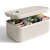 Medicine Lock Box with Combination Lock, 2L Lockable Storage Box for Medication, Pills &amp; First Aid Supplies, Box with Lock for Home, Fridge, Dorm, Office, Snacks, Phones