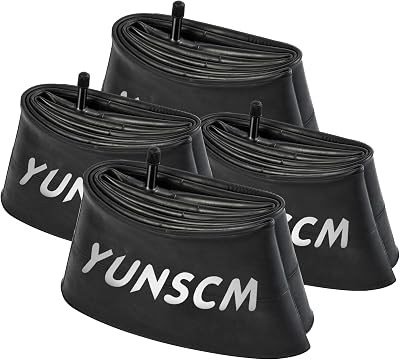 YunSCM 4Pcs 20x3.5/4.0 Fat Bike Inner Tubes AV32mm Schrader Valve