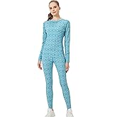 gyprprer Merino Wool Base Layer Set for Women 100% Merino Wool Thermal Underwear Set