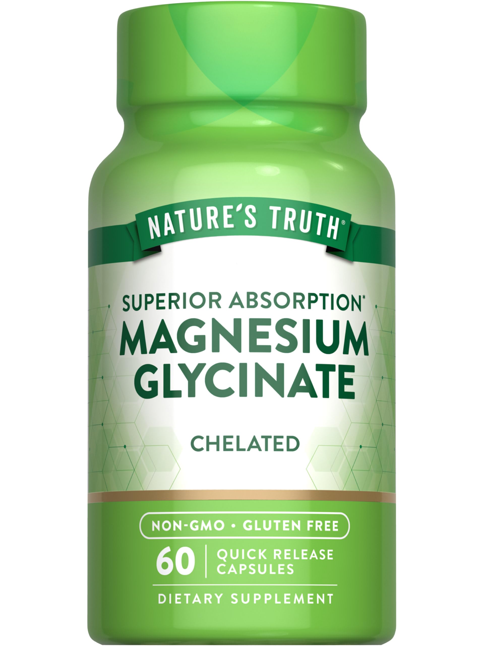 Nature's Truth Magnesium Glycinate Capsules | 200mg