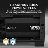 Corsair RM750x Fully Modular Power Supply ATX 3.1 PCIe 5.1 Gold Efficiency view 2