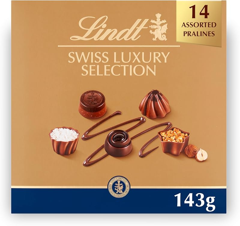 Lindt Swiss Luxury Selection 143g Small Gift Box 14 Assorted Pralines