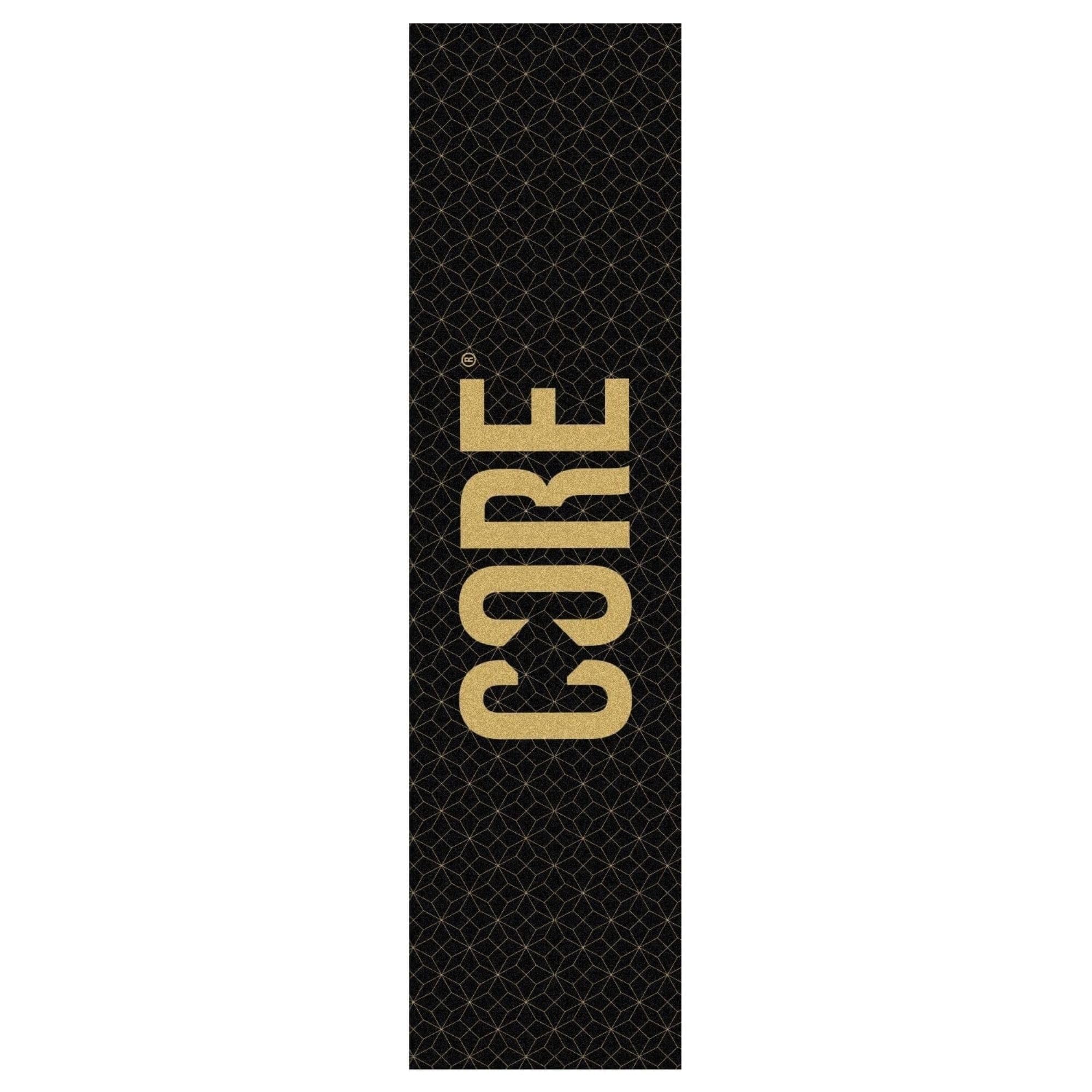 Core Stunt Scooter Grip Tape - Griptape for kids stunt scooters, universal fit Multiple designs Super grippy Non-Slip Surface for Freestyle Kick Scooter - Gold Grid