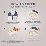 CUQOO Oval White Soft Close Quick Release Toilet Seat Adjustable O-Shape view 5