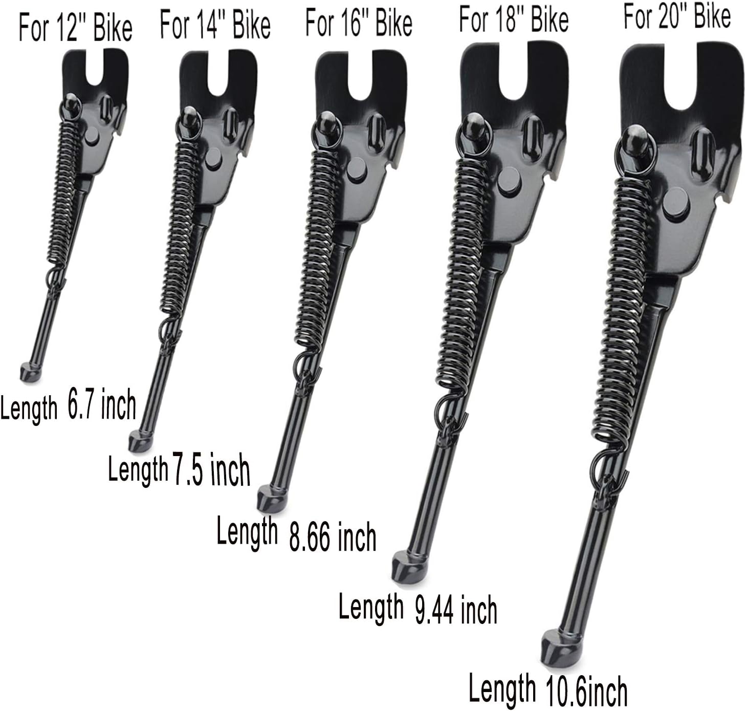 Fansport Kids Bike Stand Childrens Bike Stand Bicycle Kickstand Aluminum Alloy Children's 12" 14" 16" 18" 20" Bicycles Accessories with Nonslip Tipped Foot