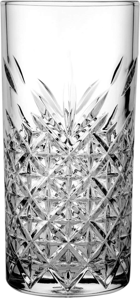 Utopia P52820 Timeless Vintage Long Drink Glass, 10.5 oz., 30 cL (Pack of 12), Transparent, 10.25 ounces