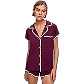 Eberjey Women's The Frida Whip Stitch Short Pajama Set