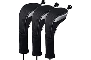 Andux 3Pack Long Neck Golf Hybrid Club Head Covers Dial No. Tag CTMT-02