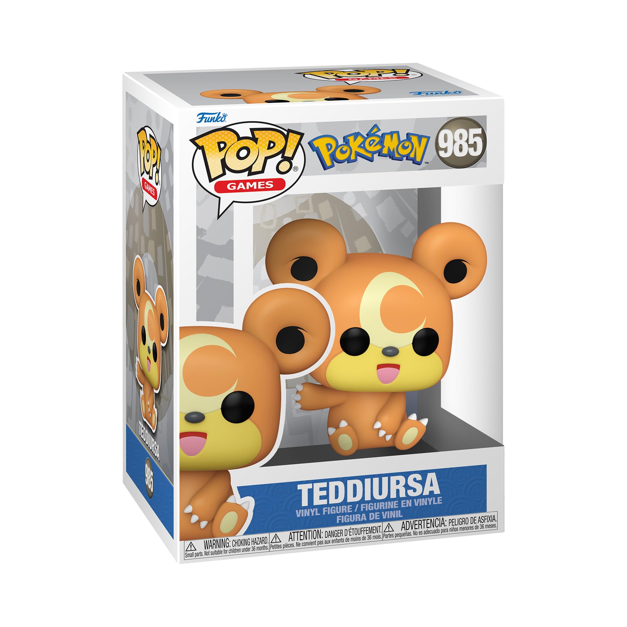 Funko POP! Games: Pokemon - Teddiursa - Collectable Vinyl Figure - Gift Idea - Official Merchandise - Toys for Kids & Adults - Video Games Fans - Model Figure for Collectors and Display