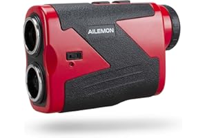 AILEMON Laser Rechargeable Golf/Hunting Range Finder 1000/1200 Yards 6X Magnification USB Charging Laser Rangefinder
