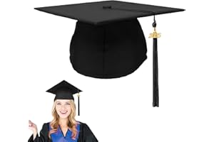 Leislam Graduation Cap with 2025 Tassel, Unisex Adult Graduation Cap for High School Bachelor