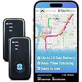(2 Pack) Spytec Atlas GPS Tracker for Vehicles, Cars, Trucks, Kids & Seniors | Hidden Mini GPS Tracker Device for Fleet Vehicles | Geofencing | Real-time Tracking and Updates | Subscription Required