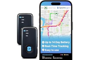 SPY TEC (2 Pack) Spytec Atlas GPS Tracker for Vehicles, Cars, Trucks, Kids & Seniors | Hidden Mini GPS Tracker Device for Fleet Vehicles | Geofencing | Real-time Tracking and Updates | Subscription Required