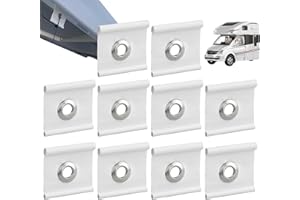 Awning Rail Piping Eyelets | Piping Eyelets - Bands Eyelet Trim, Suitable for 5-6Mm/7-8mm Rails, RVs, Garden Parties