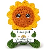 Agantree art Sunflower Womens Easter Gift Ideas I Love You Gifts for Women Men Husband Wife Friends Grandama Mom Godmother Christmas Birthday for Handmade Crochet