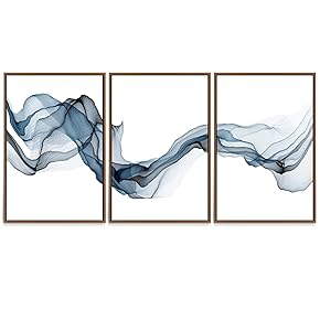 SIGNWIN 3 Piece Framed Canvas Wall Art Mountain...