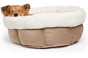 Best Friends by Sheri Cuddle Cup Ilan Cozy Microfiber Cat and Dog Bed in Jumbo Wheat