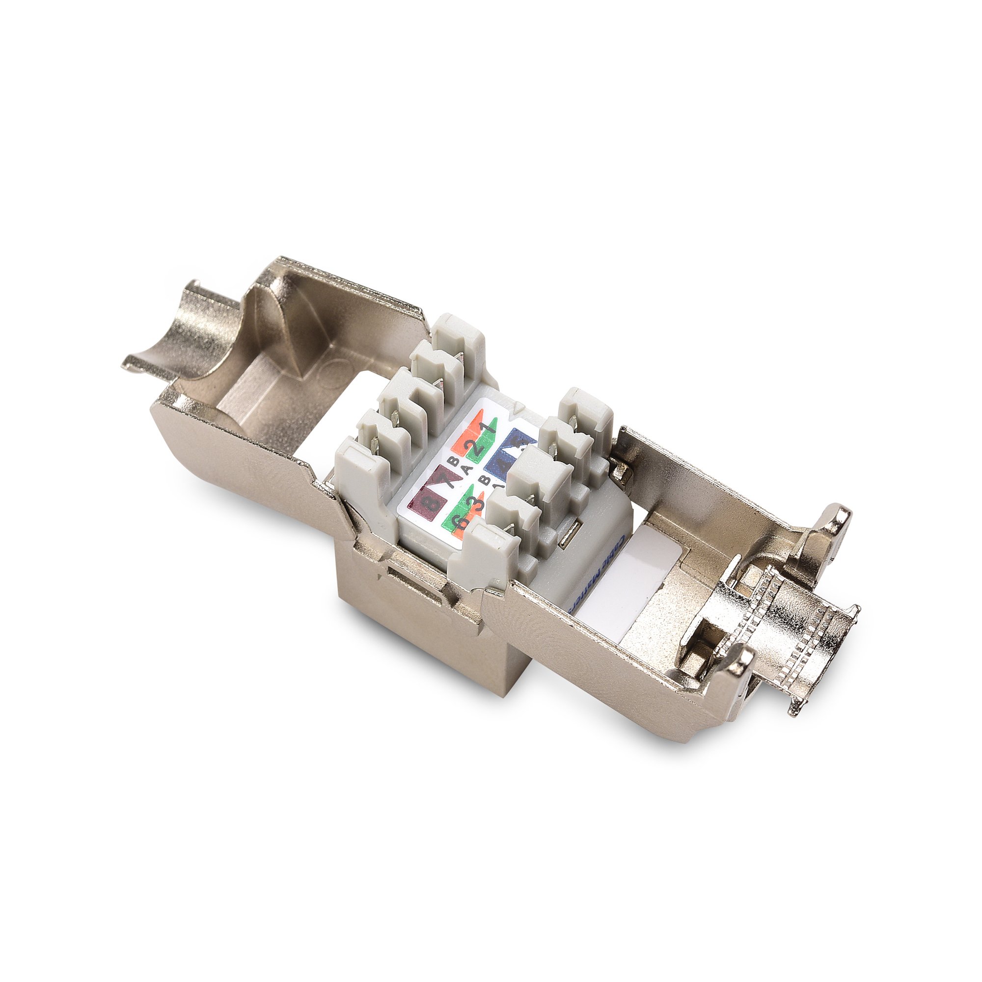 [UL Listed] Cable Matters (6 Pack) RJ45 Cat6A Shielded Metal Keystone