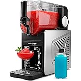NutriChef Slushie Machine for Home | No Ice Needed Slushys 7-in-1 Preset Programs: Self Clean, Milkshakes, Spiked Slush & Mor