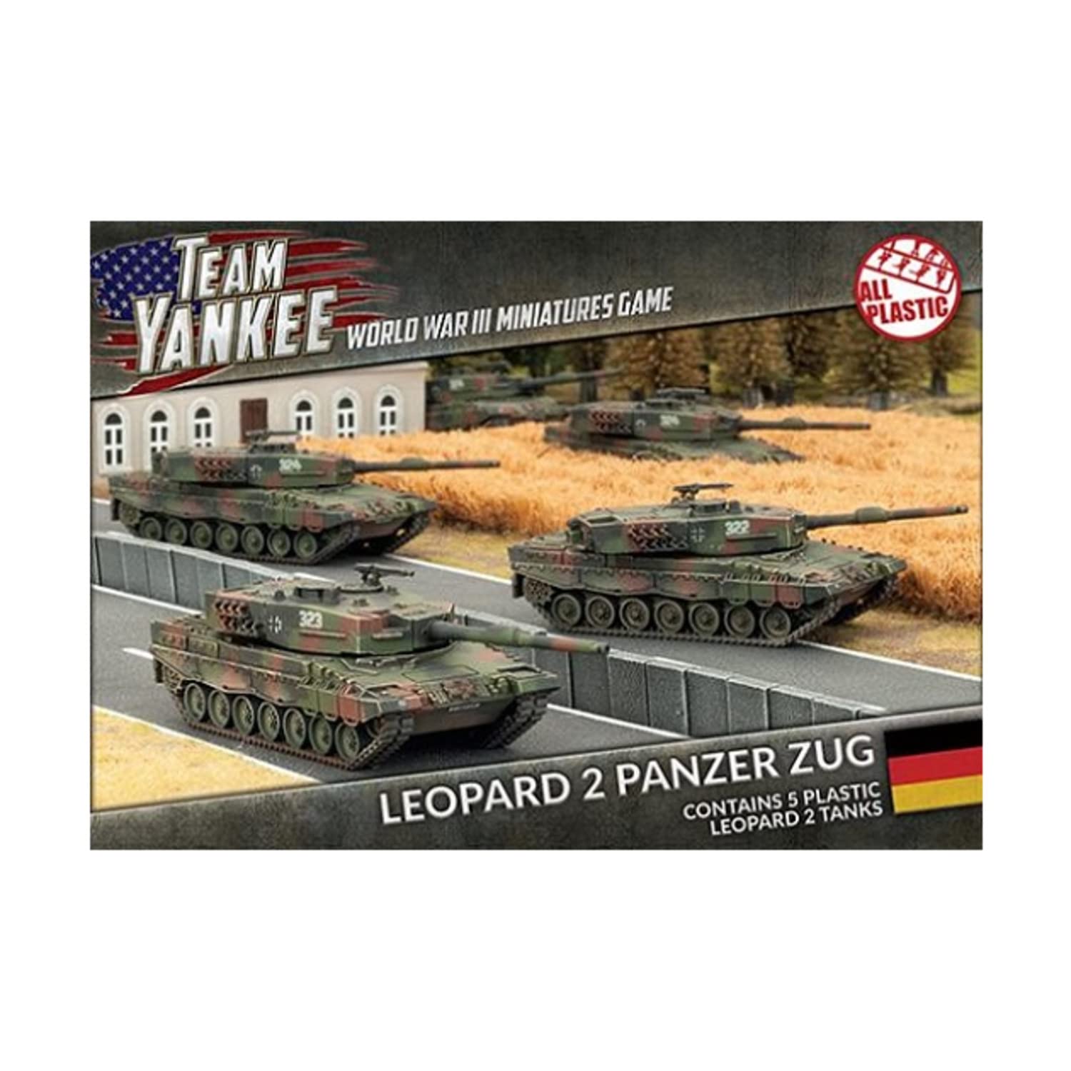 TGBX01 Team Yankee 15mm - Leopard 2 Panzer Zug (Plastic)