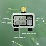 Johgee 2 Zone Brass Inlet Sprinkler Timer Garden Hose Irrigation System view 2