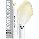 Wonderskin Lip Scrub - 3-in-1 Lip Exfoliator &amp; Moisturizer Scrub | Lip exfoliator removes dry, flaky skin while moisturizing for smoother, healthier-looking lips