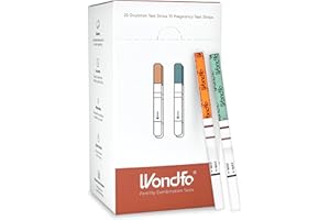Wondfo 25 Ovulation Test Strips and 10 Pregnancy Test Strips Kit, Rapid Test Detection for Home Self-Checking