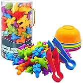 ABCaptain Counting Dinosaurs Toy Matching Sorting Game, Color Classification and Sensory Training Educational Learning Toys S