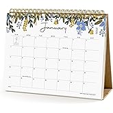 Small Desk Calendar 2025-2026, Cabbrix Standing Flip Desktop Calendar Covers 18 Months Runs from July 2025 to December 2026, 