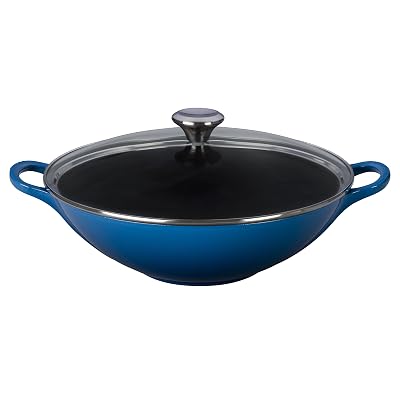 Le Creuset of America Enameled Cast Iron Signature Wok, 5-Quart