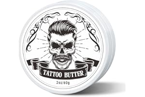 FUNAN Tattoo Butter Aftercare Cream, Tattoo Care Balm for Before, During, After Tattoo Process, Safe, Natural Tattoo Aftercare Cream– 2 oz