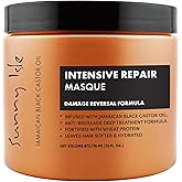 Sunny Isle Jamaican Castor Oil Intensive Repair Masque, Black, Coconut, 16 Fl Oz