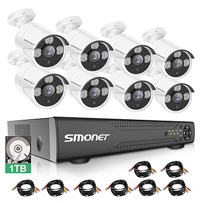 SMONET 16 Channel 5MP Security Camera System with Jamaica Ubuy
