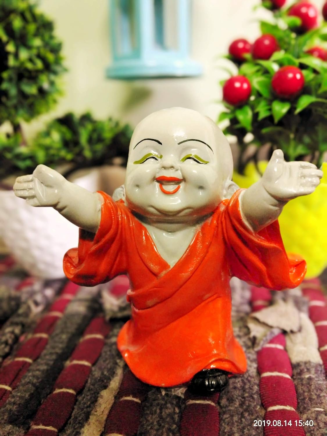buy the craftsman baby laughing buddha colorful cute child monk buddha statue marble finish handcrafted home office decor baby monk statue vaastu gift corporate sikkim buddhism gautam buddha 17 cm online at low buy the craftsman baby laughing buddha