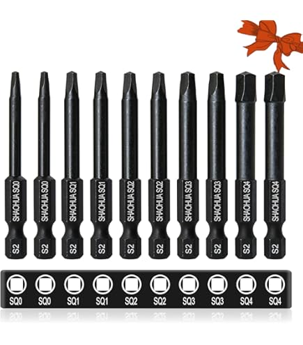 NGe Triangle Screwdriver Bit Set, 6 Pieces Triangle Screw Head, 2