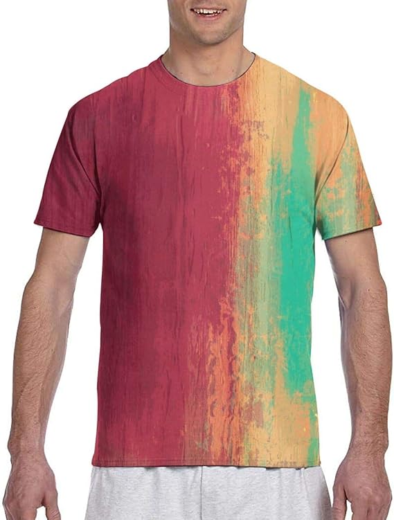 Abstract Art Men's T Shirt Men's Funny T-Shirt 100% Cotton Tee Black