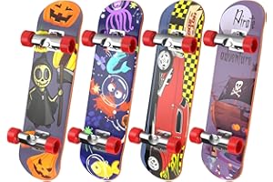 TIME4DEALS 4 PCS Finger Toys Professional Finger Boards Mini Skateboard Fingerboards for Creative Fingertips Movement, Skateboard Educational Toys Party Favors Novelty Toys for Kids Boys Girls Gifts