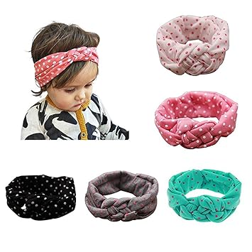 Accessoires Baby Kinder Punkt Stirnband Schleife Haarband Turban Knoten Mädchen Haarschmuck Baby