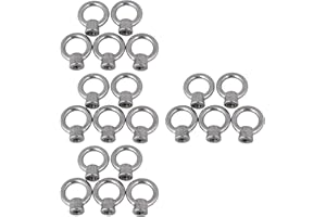 ETFBUY 20 Pieces Stainless Steel Ring Shaped Lifting Eye Nuts 5/16" Thread Dia Silver