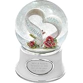 THINGS REMEMBERED Personlized Engraved Anniversary Celebration Heart Musical Snow Globe, Plays &ldquo;The Anniversary Song&rdquo; Music, Beautiful and Unique Gift (Free Customization)