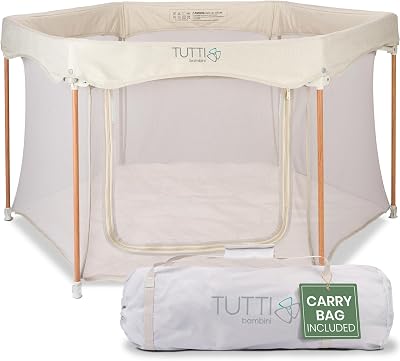 Tutti Bambini Foldable Baby Playpen 135x135x75 cm Breathable Mesh