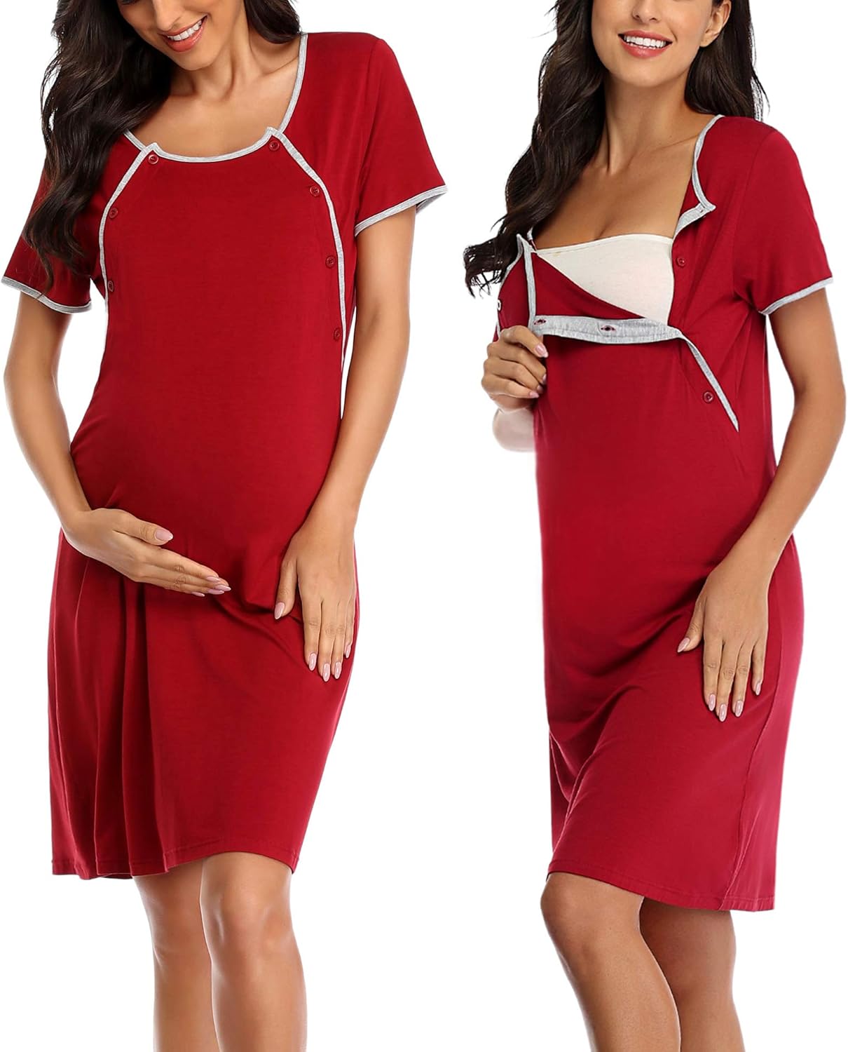 ARGCONNER Women's Maternity Nursing Nightgown Delivery/Labor/Pregnancy