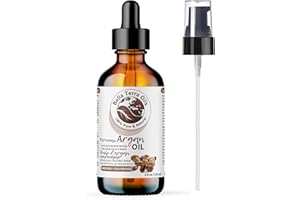 Moroccan Argan Oil 120ml | Organic Omega-6 Moisturizer for Hair, Face, Skin, Beard Care & Nails, Cold-Pressed, Hexane-Free, V